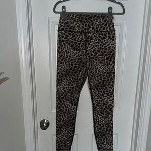 NWOT Spiritual Gangster Leopard Print Leggings Brown Black